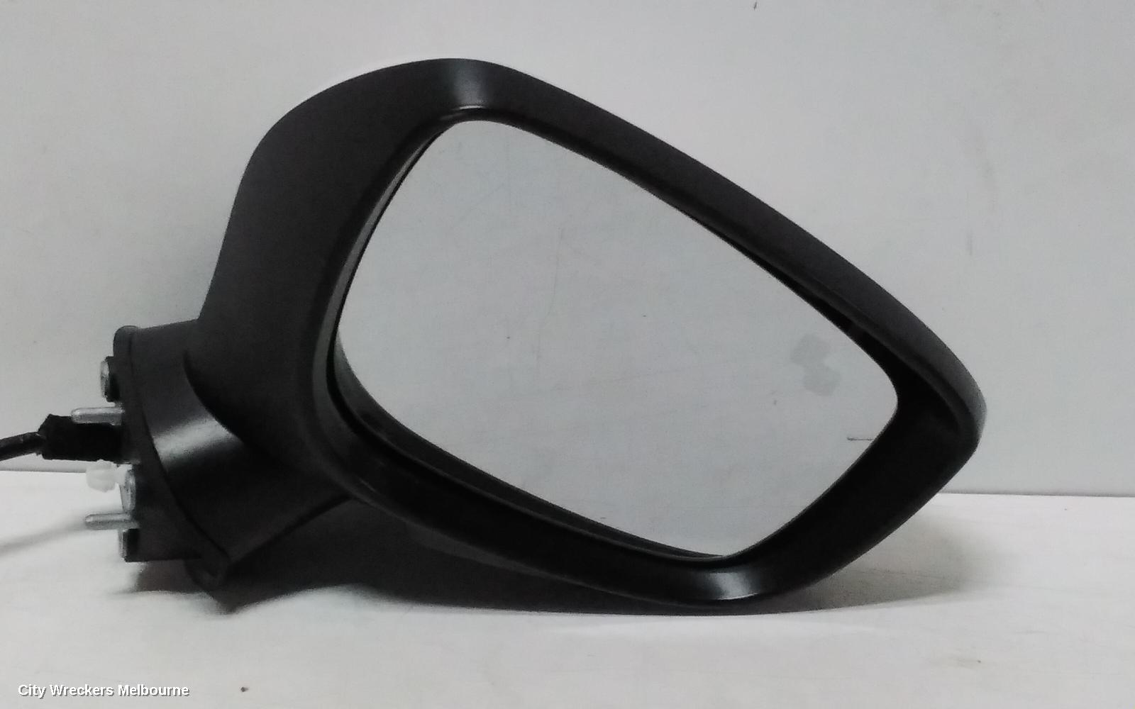MAZDA CX3 RIGHT DOOR MIRROR, DK, W/ AUTO POWER FOLDING, HEATED, BLIND SPOT, CAMERA TYPE, COLOUR CODED, 03/2015 ONWARDS