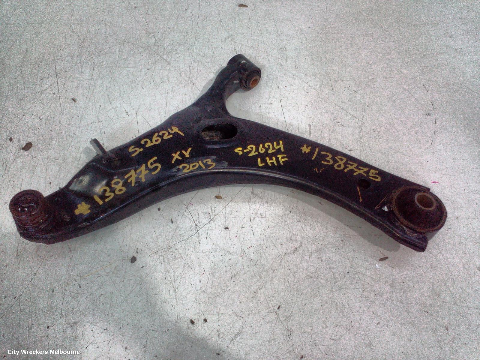 SUBARU XV LEFT FRONT LOWER CONTROL ARM, G4X, 08/2011 - 04/2017