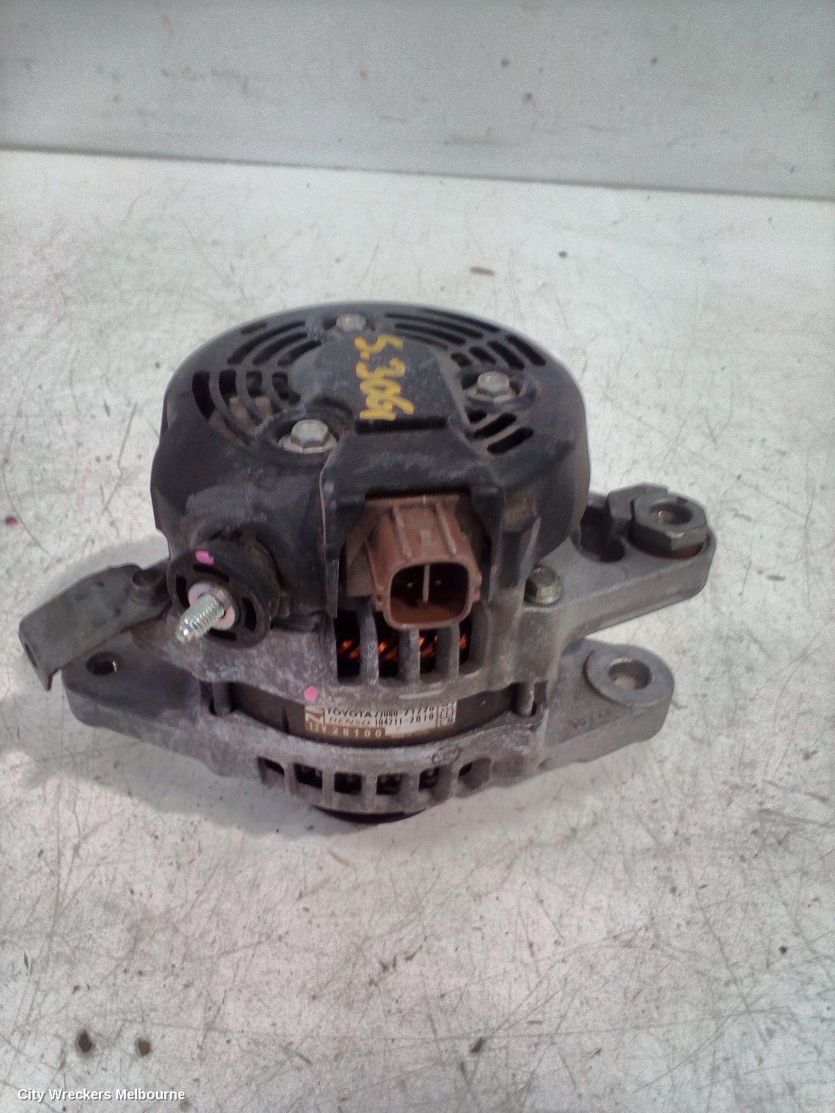 TOYOTA YARIS ALTERNATOR, 1.3, 2NZ, NCP13#, 09/2014 - 01/2020