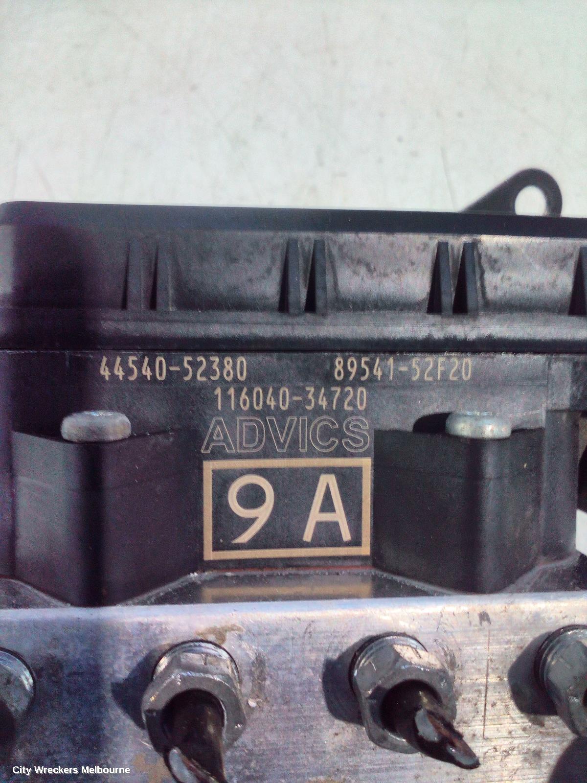 TOYOTA YARIS ABS PUMP/MODULATOR, 3DR/5DR HATCH, NCP13#, 08/2011 - 01/2020