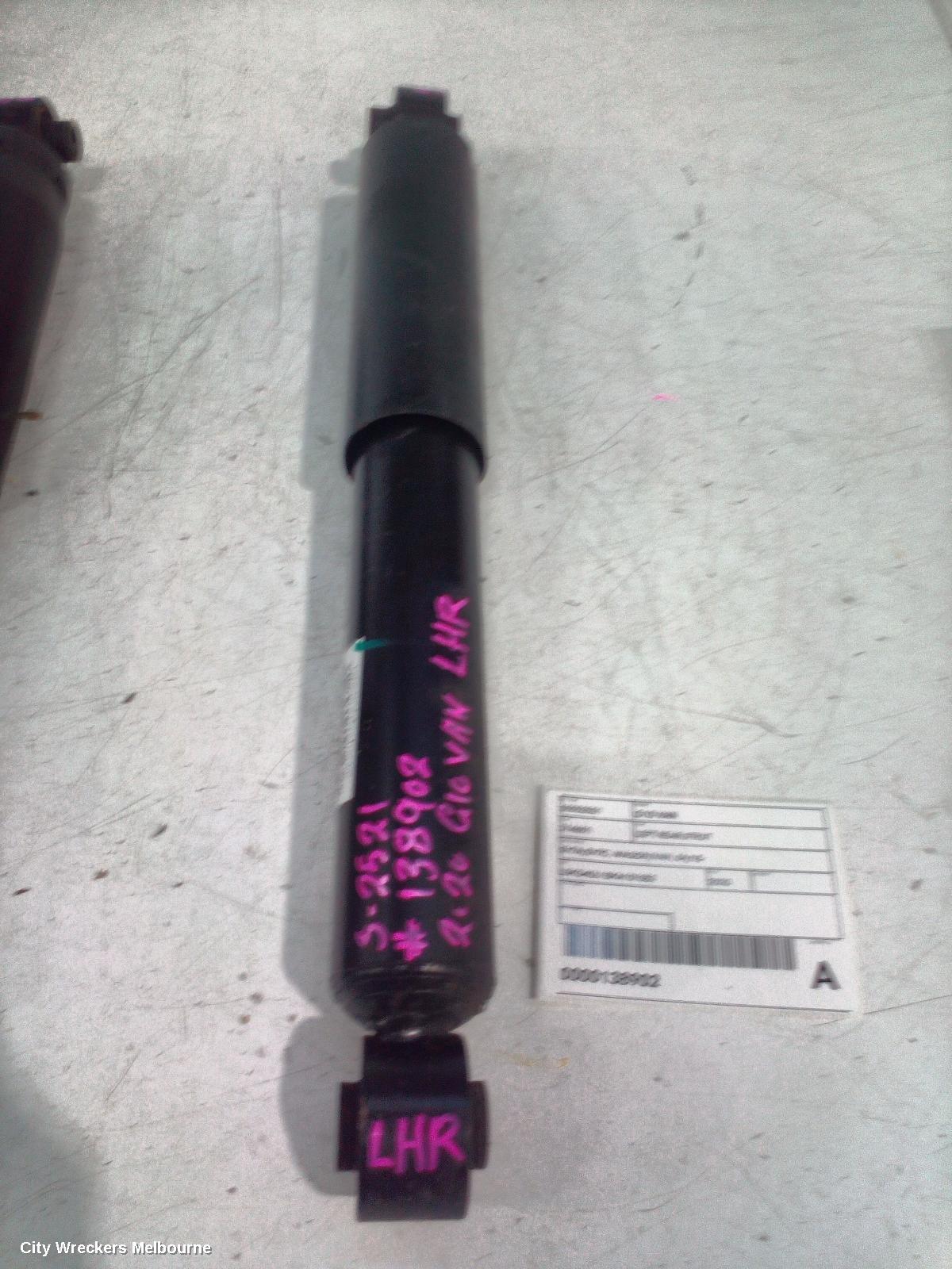 LDV G10 LEFT REAR STRUT, SV7A/SV7C, WAGON/VAN, 04/2015 ONWARDS