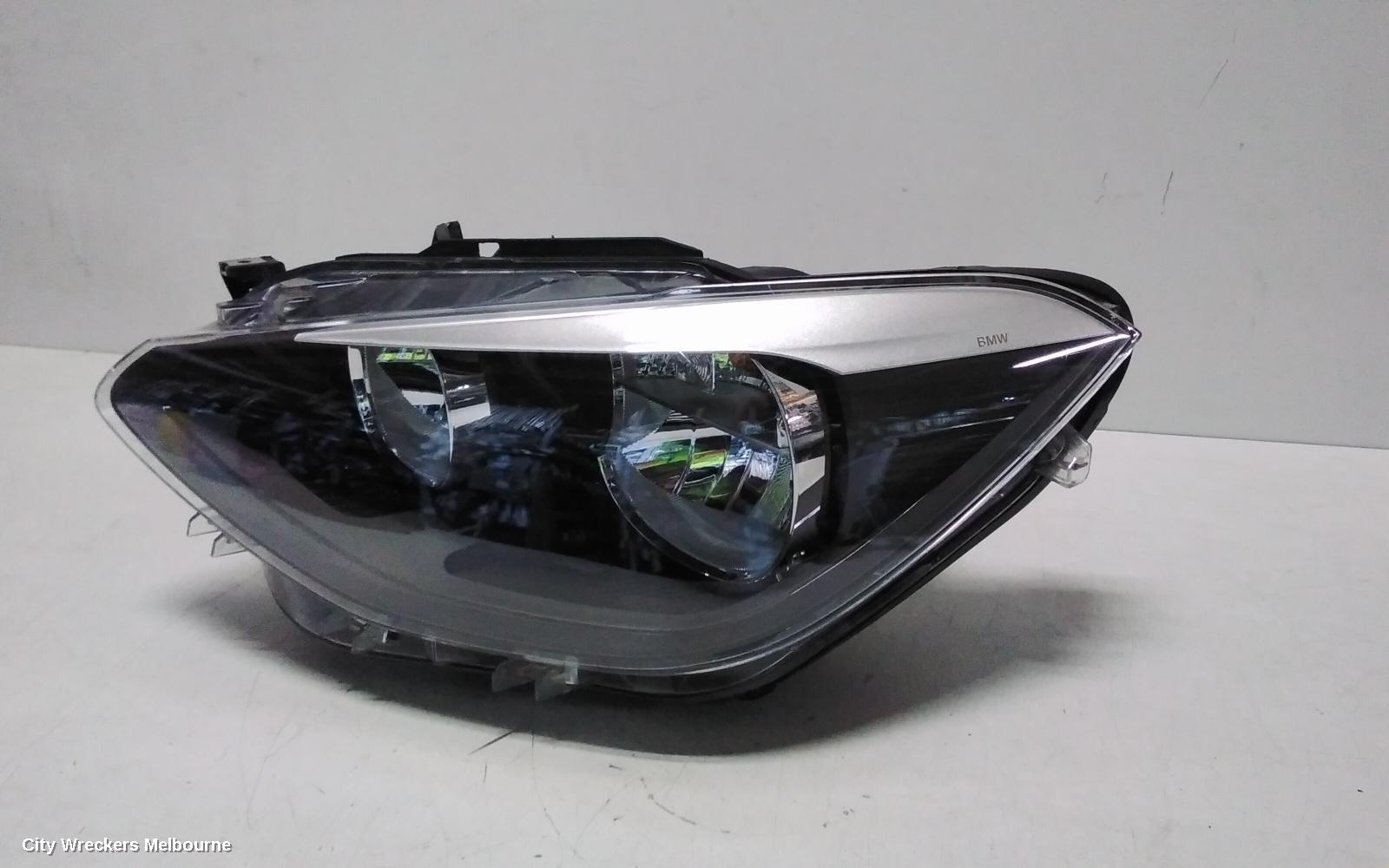 BMW 1 SERIES LEFT HEADLAMP, F20, HATCH, HALOGEN TYPE, 06/2011 - 02/2015