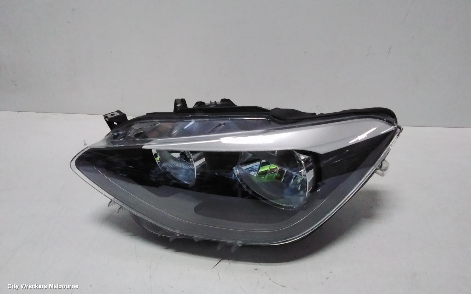 BMW 1 SERIES LEFT HEADLAMP, F20, HATCH, HALOGEN TYPE, 06/2011 - 02/2015