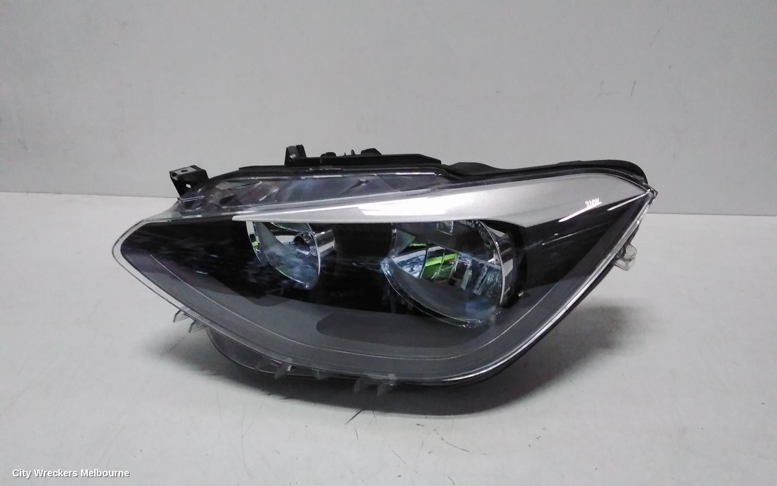 BMW 1 SERIES LEFT HEADLAMP, F20, HATCH, HALOGEN TYPE, 06/2011 - 02/2015