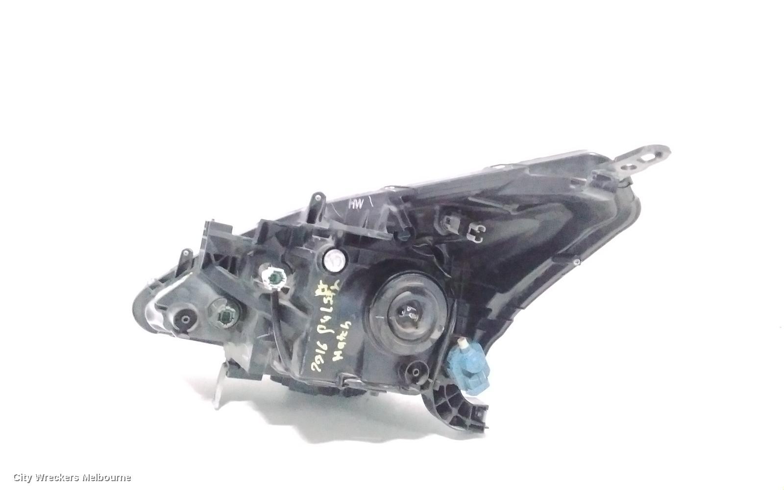 NISSAN PULSAR RIGHT HEADLAMP, C12, HATCH, ST-S/ST/ST-L, HALOGEN TYPE, 05/2013 - 12/2016