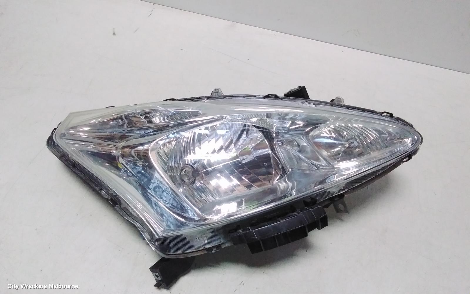 NISSAN PULSAR RIGHT HEADLAMP, C12, HATCH, ST-S/ST/ST-L, HALOGEN TYPE, 05/2013 - 12/2016
