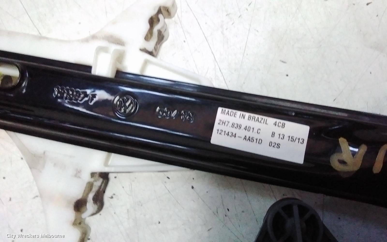 VOLKSWAGEN AMAROK LEFT REAR WND REG/MOTOR