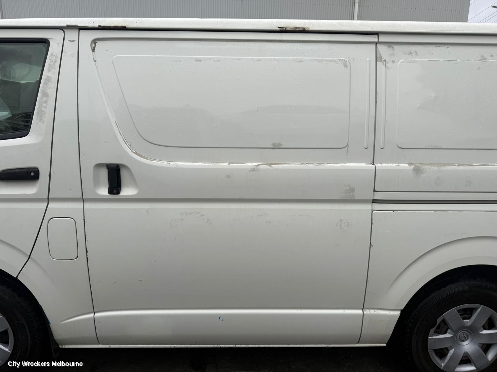 TOYOTA HIACE LEFT REAR DOOR/SLIDING, TRH/KDH, LWB/SWB, PANEL TYPE, 01/2005 - 04/2019