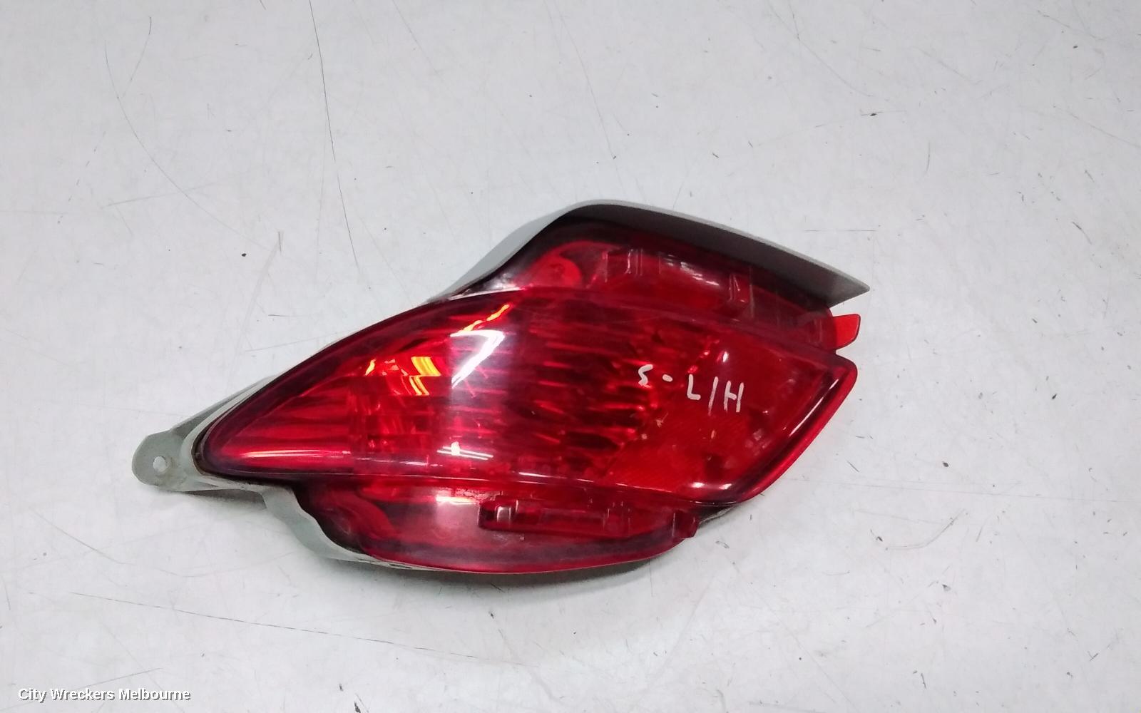 LEXUS RX SERIES LEFT TAILLIGHT, AL10, IN BUMPER, 12/2008 - 08/2015