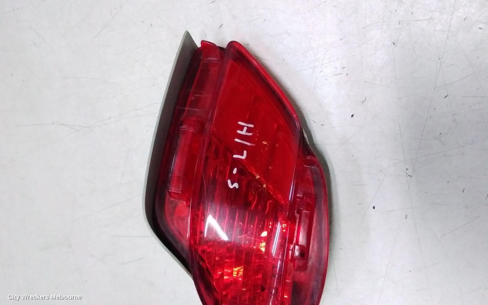 LEXUS RX SERIES LEFT TAILLIGHT, AL10, IN BUMPER, 12/2008 - 08/2015