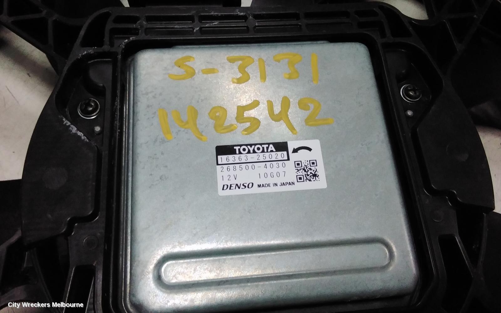 TOYOTA RAV4 FAN, RADIATOR FAN, 2.5, A25A-FXS, PETROL, HEV, AXAH52R/AXAH54R, XA50, 11/2018 ONWARDS