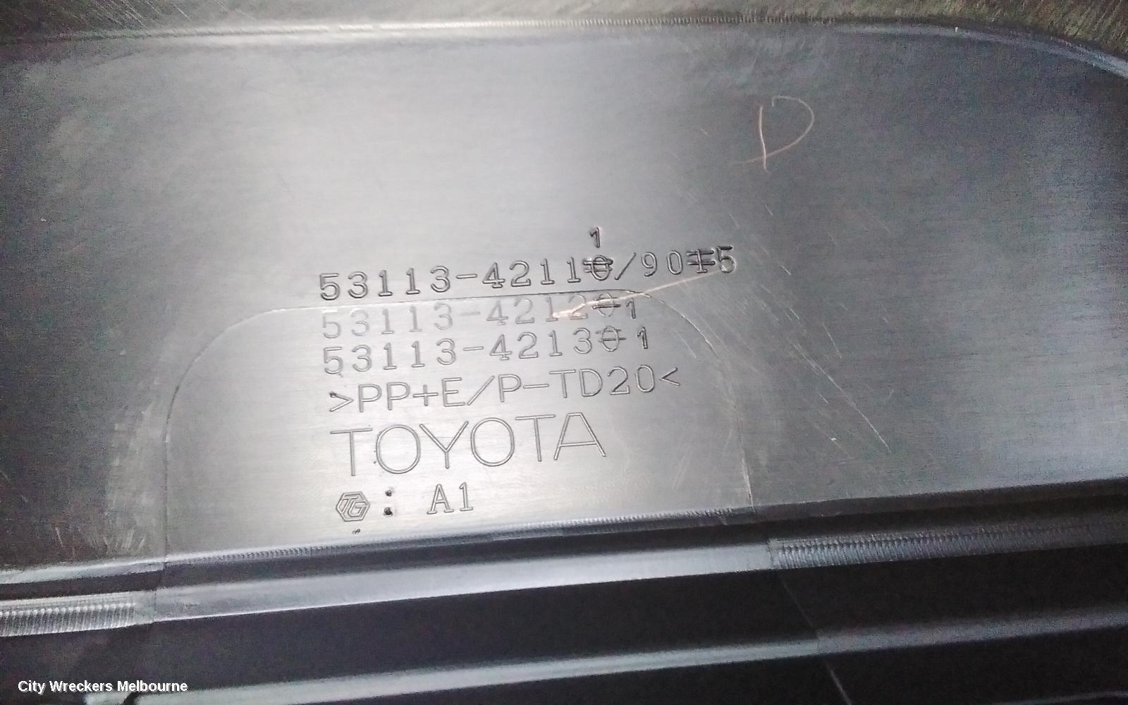TOYOTA RAV4 GRILLE, BUMPER GRILLE (CENTRE), MATTE BLACK, GX/GXL/CRUISER/LIMITED, XA50, 11/2018 ONWARDS