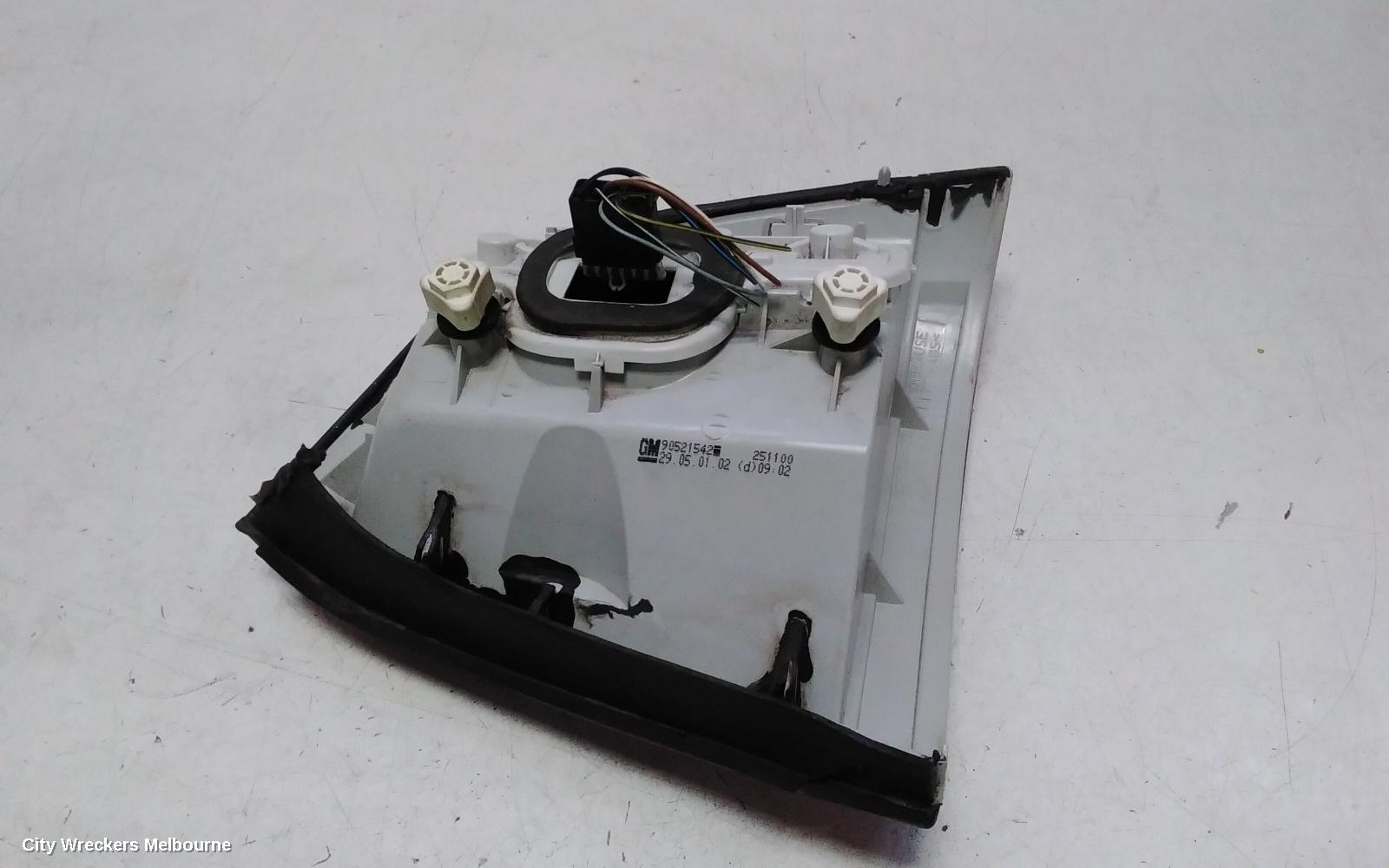 HOLDEN ASTRA LEFT TAILLIGHT, TS, 5DR &3DR, 09/1998 - 10/2006