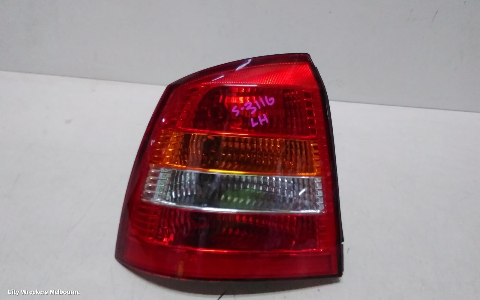 HOLDEN ASTRA LEFT TAILLIGHT, TS, 5DR &3DR, 09/1998 - 10/2006
