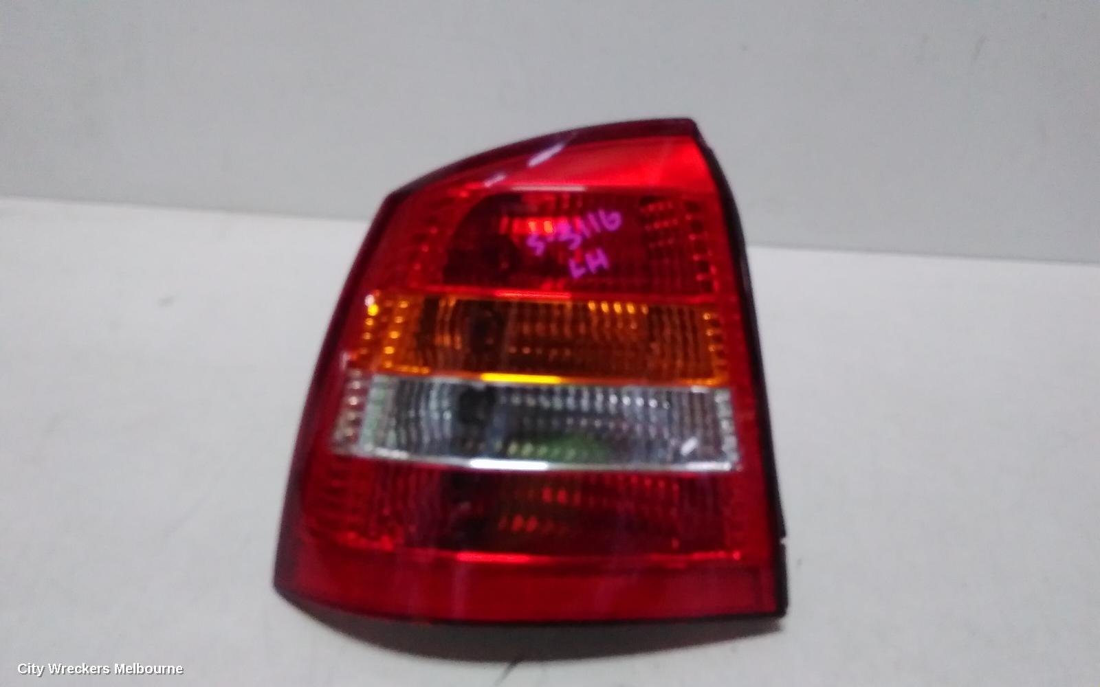 HOLDEN ASTRA LEFT TAILLIGHT, TS, 5DR &3DR, 09/1998 - 10/2006