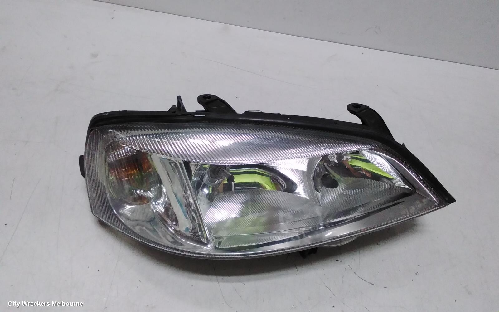 HOLDEN ASTRA RIGHT HEADLAMP, TS, CHROME, INSERT TYPE, 09/1998 - 10/2006