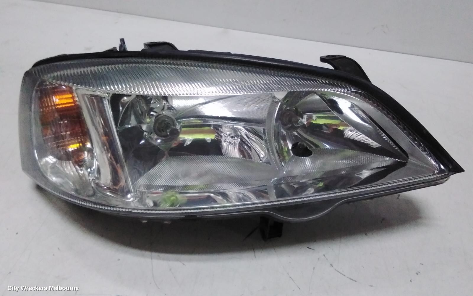 HOLDEN ASTRA RIGHT HEADLAMP, TS, CHROME, INSERT TYPE, 09/1998 - 10/2006