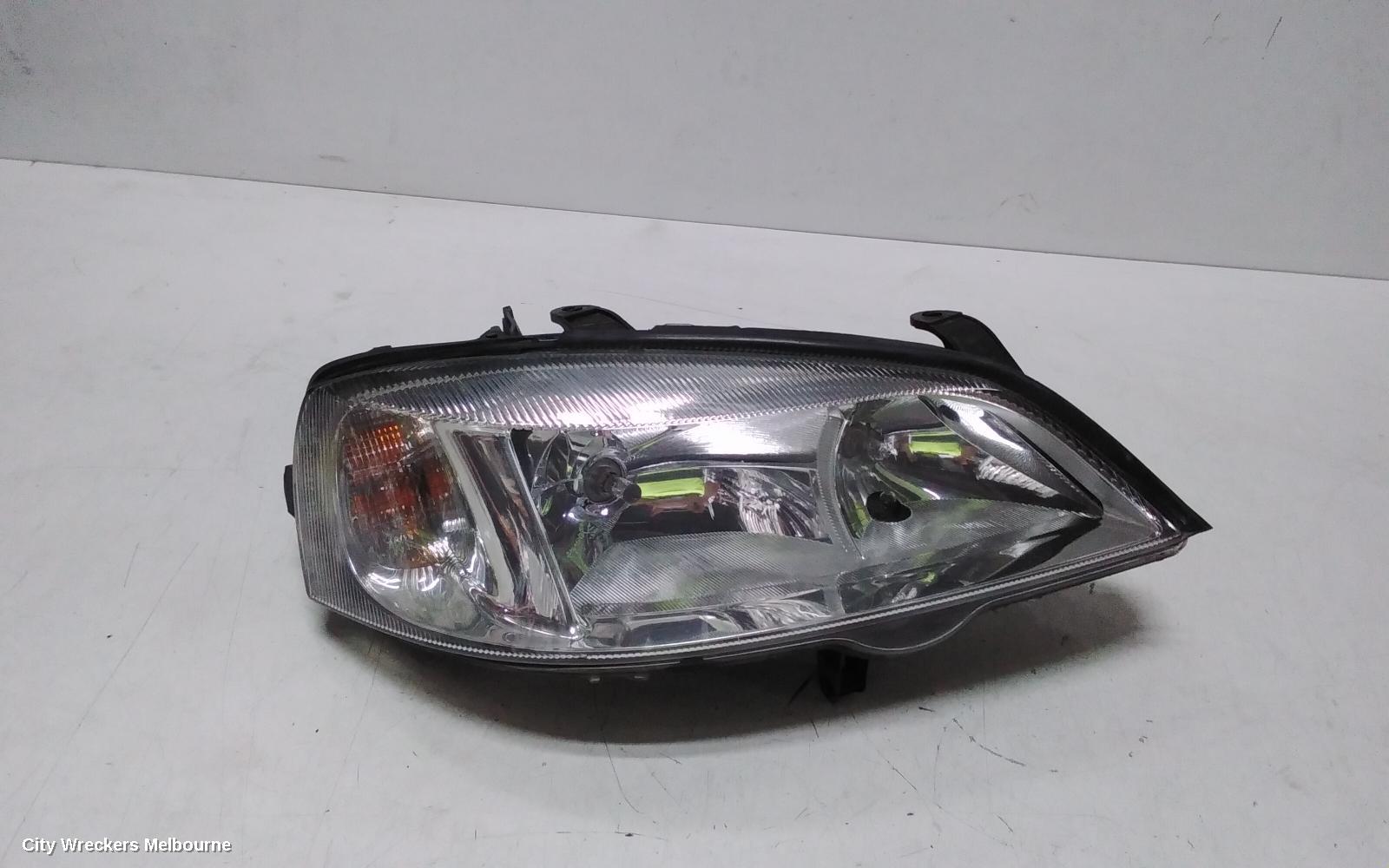 HOLDEN ASTRA RIGHT HEADLAMP, TS, CHROME, INSERT TYPE, 09/1998 - 10/2006