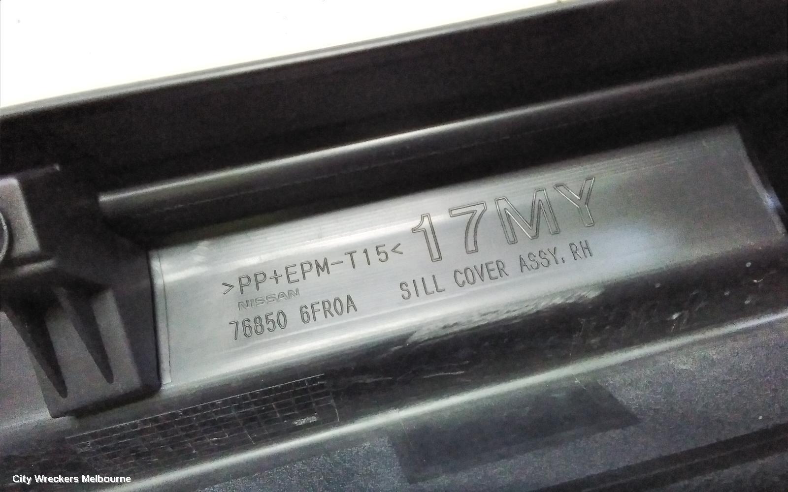 NISSAN XTRAIL SIDE STEP/SKIRT, RH SILL PANEL MOULD, T32, 02/2017 - 07/2022