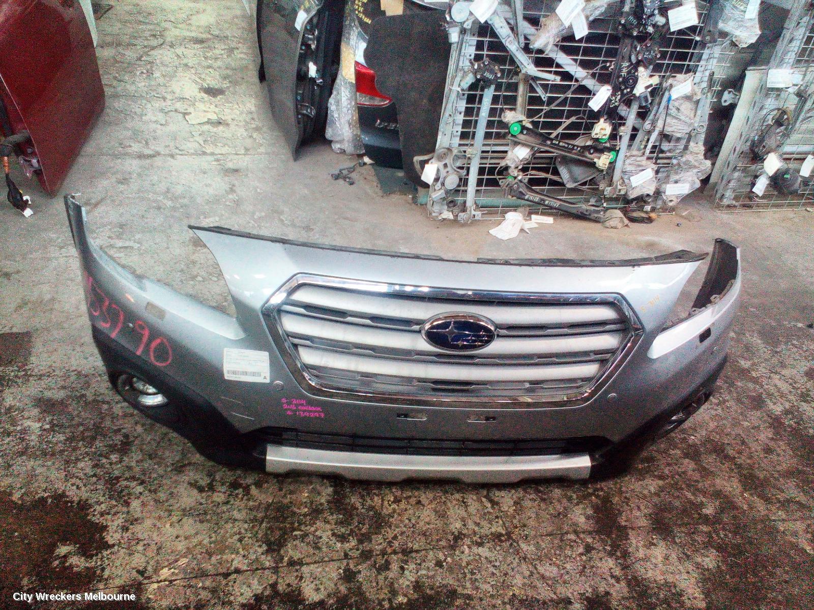 SUBARU OUTBACK FRONT BUMPER, 6TH GEN, W/ PARK SENSOR & H/LAMP WASHER TYPE, 08/2014 - 12/2017