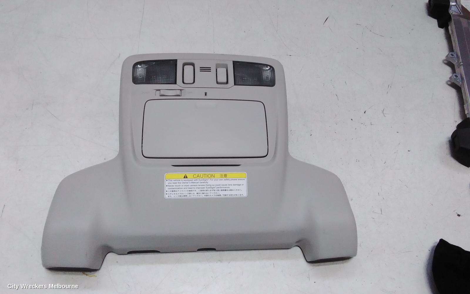 SUBARU OUTBACK COURTESY LIGHT, FRONT, W/ SUNGLASS HOLDER TYPE, 6TH GEN, 08/2014 - 12/2020