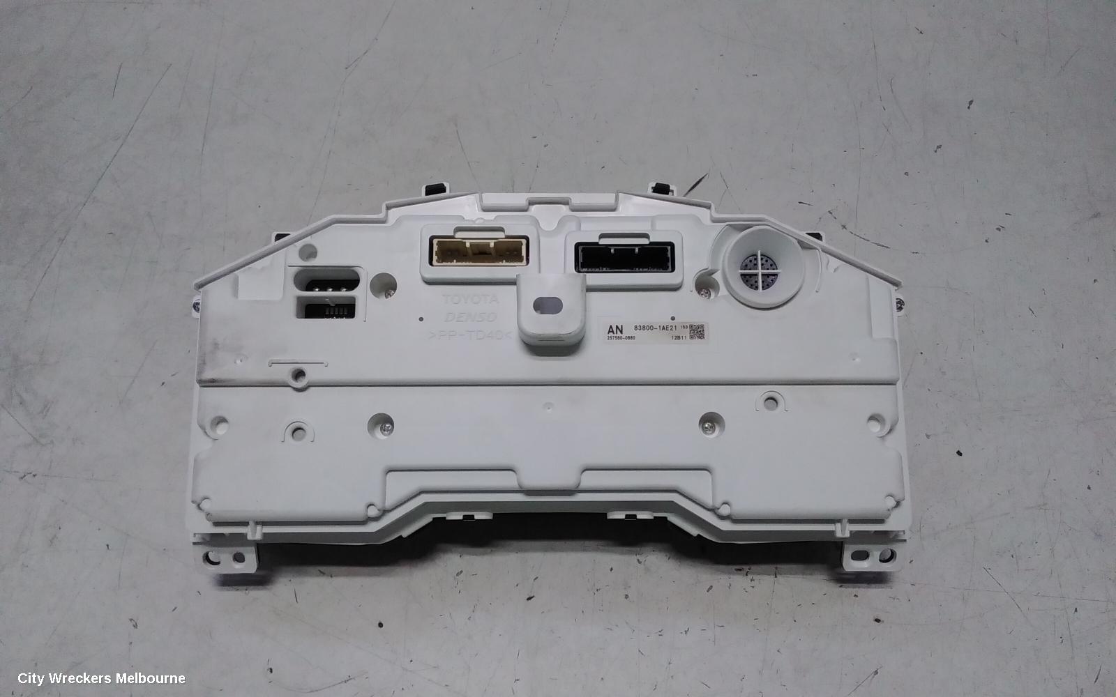 TOYOTA COROLLA INSTRUMENT CLUSTER, INSTRUMENT CLUSTER, AUTO T/M, HATCH, HYBRID, ZR, ZWE211R, 07/2018 ONWARDS