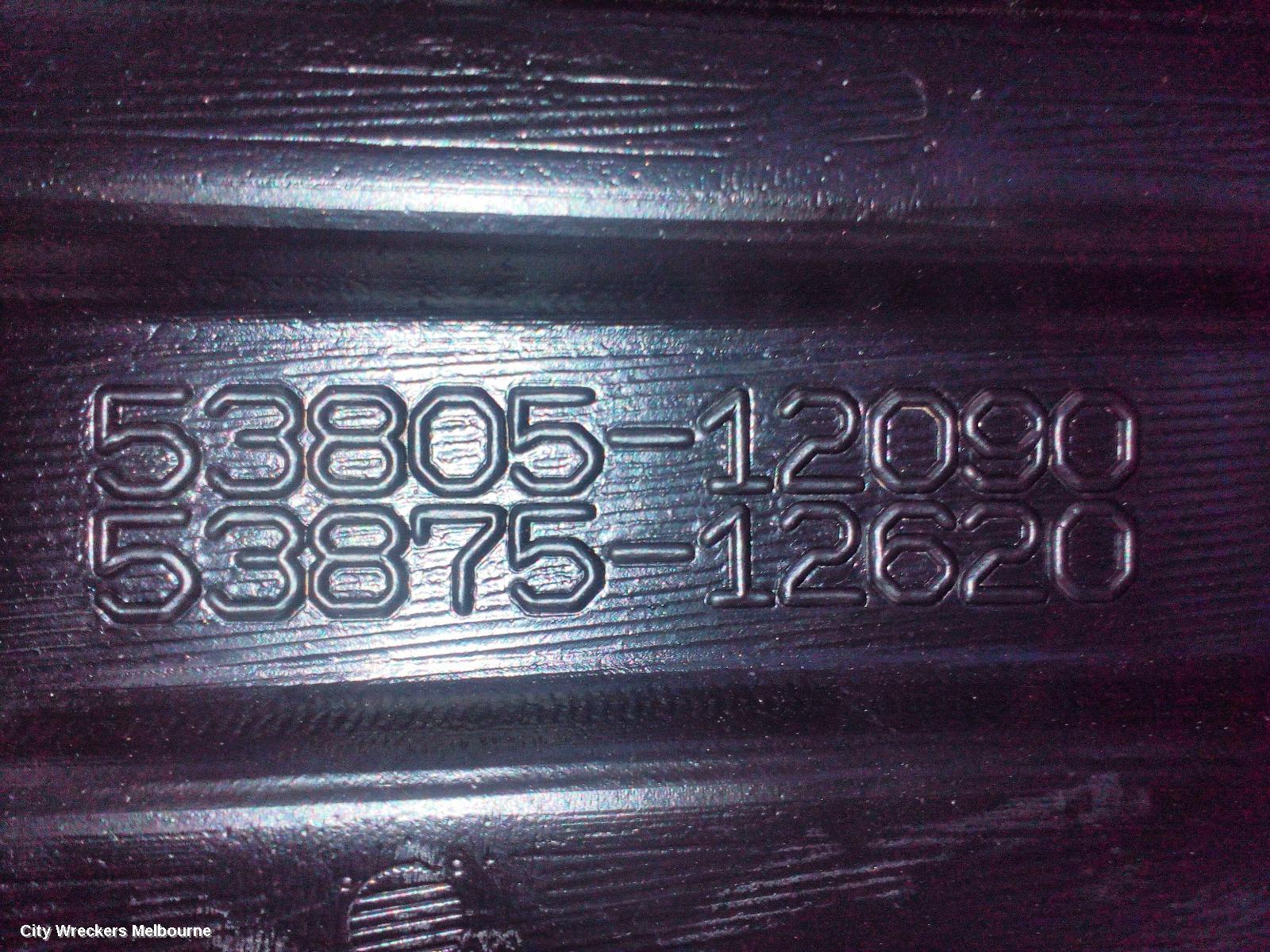 TOYOTA COROLLA RIGHT GUARD LINER, E210, HATCH/SEDAN, 07/2018 ONWARDS