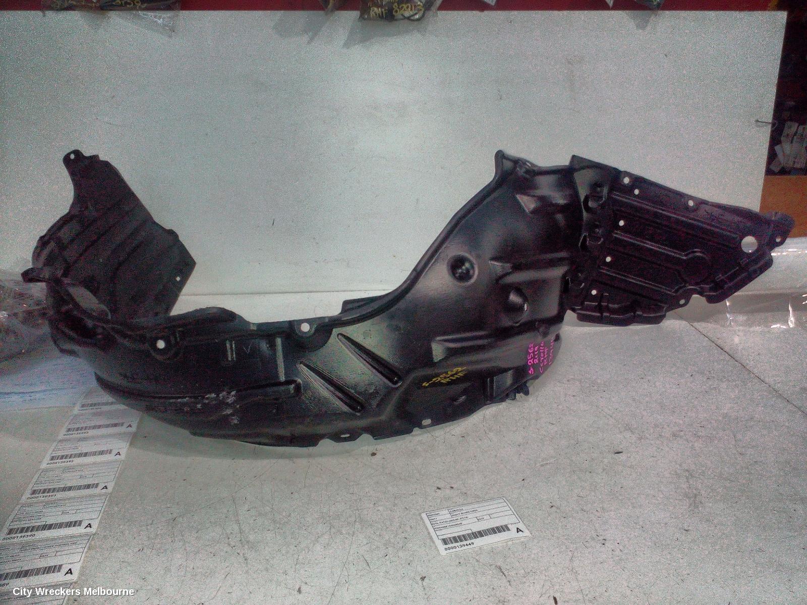 TOYOTA COROLLA RIGHT GUARD LINER, E210, HATCH/SEDAN, 07/2018 ONWARDS