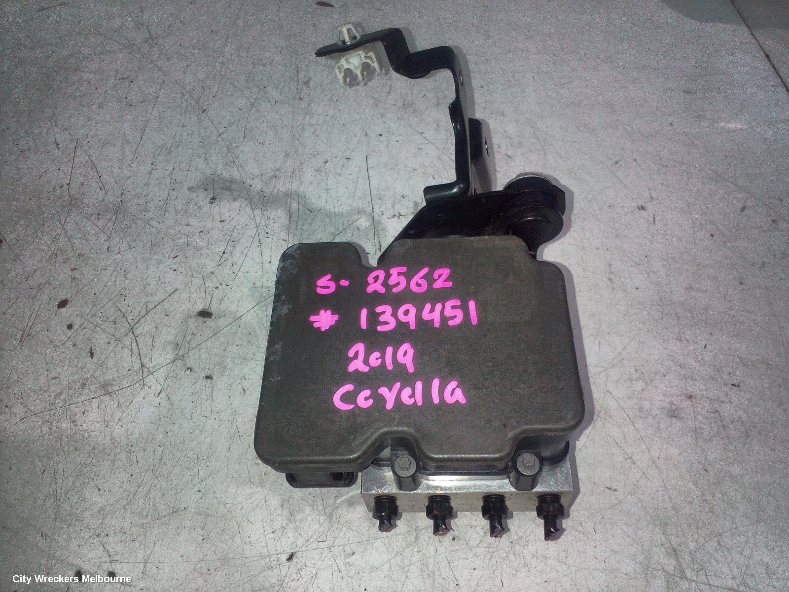 TOYOTA COROLLA ABS PUMP/MODULATOR, MZEA12R, NON HYBRID, P/N 4454012840, 07/2018 ONWARDS