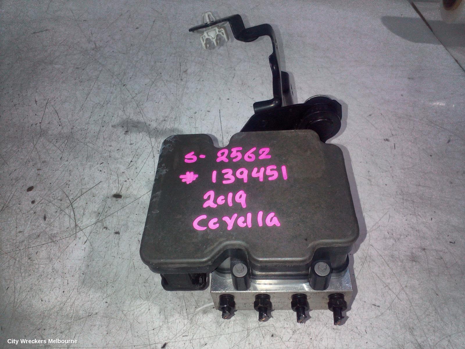 TOYOTA COROLLA ABS PUMP/MODULATOR, MZEA12R, NON HYBRID, P/N 4454012840, 07/2018 ONWARDS