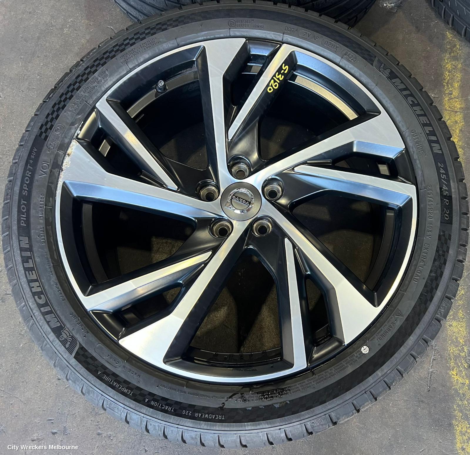 VOLVO XC40 WHEEL MAG, FACTORY, 20X8IN, 5 Y SPOKE, 06/2022 ONWARDS