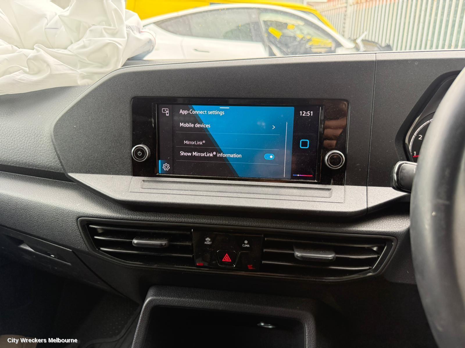 VOLKSWAGEN CADDY RADIO/CD/DVD/SAT/TV, 5, HEAD UNIT, 10IN TOUCHSCREEN, NON SAT NAV TYPE, 03/2021 ONWARDS