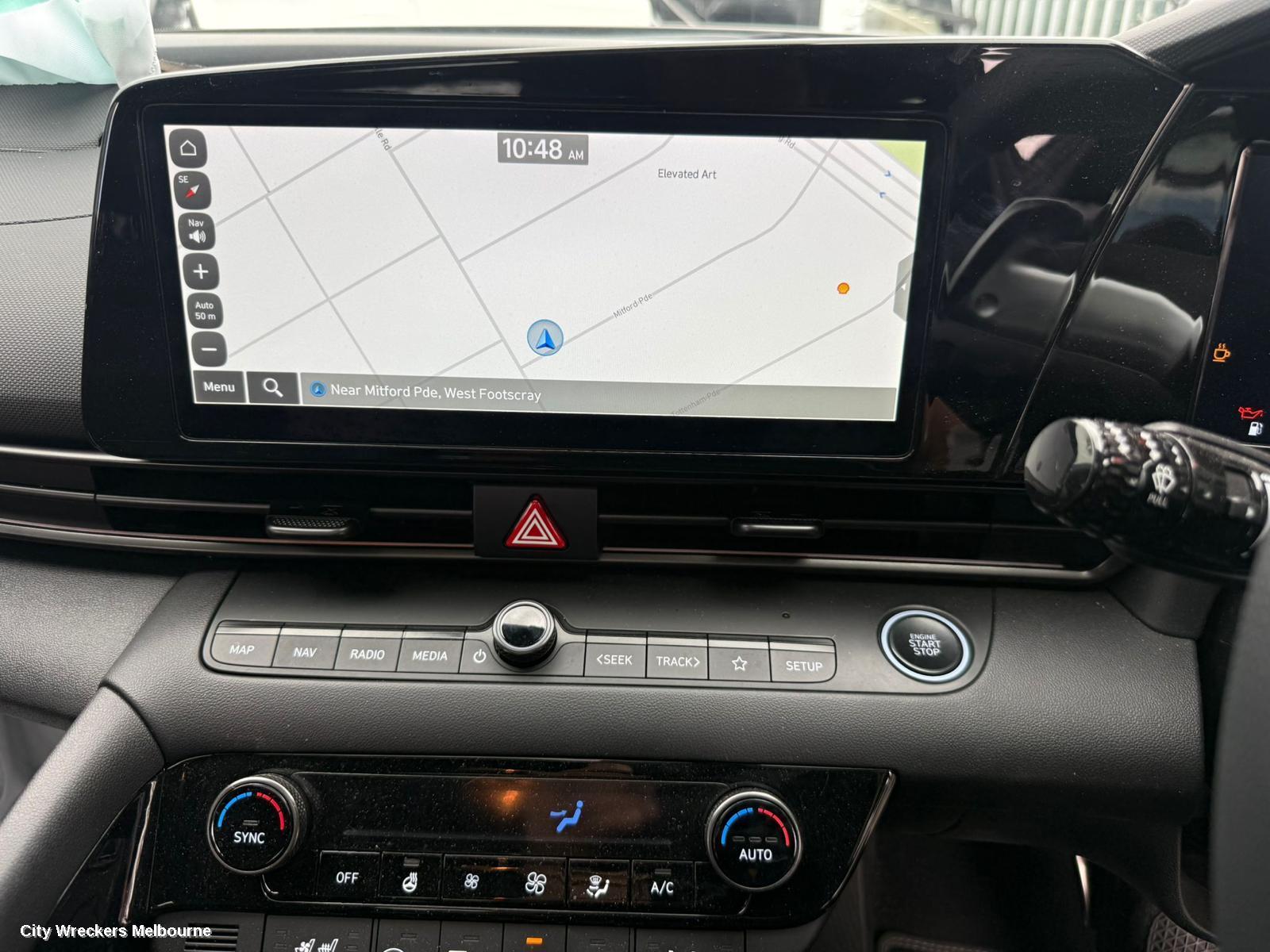 HYUNDAI I30 RADIO/CD/DVD/SAT/TV, HEAD UNIT, 10.25IN, W/ SAT NAV TYPE, W/ PREMIUM AUDIO, CN7, SEDAN (S.KOREA VIN KMHL), 03/2023 ONWARDS