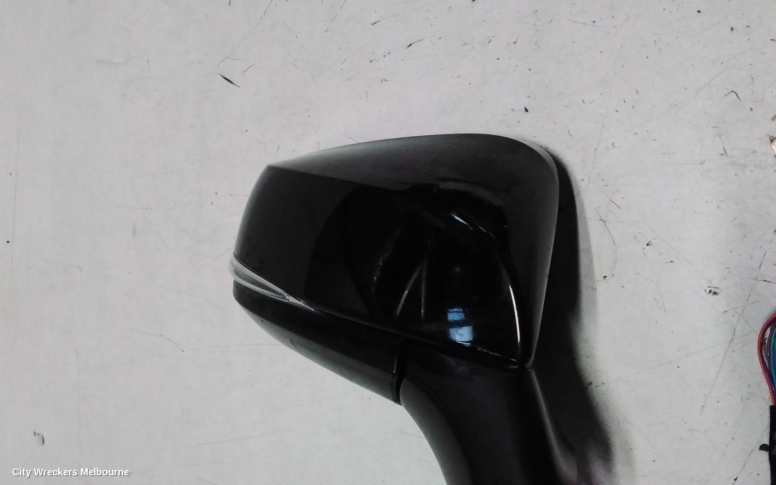 TOYOTA RAV4 RIGHT DOOR MIRROR, ELECT ADJ, NON CAMERA TYPE, HIGH GLOSS BLACK, XA50, 06/2021 ONWARDS