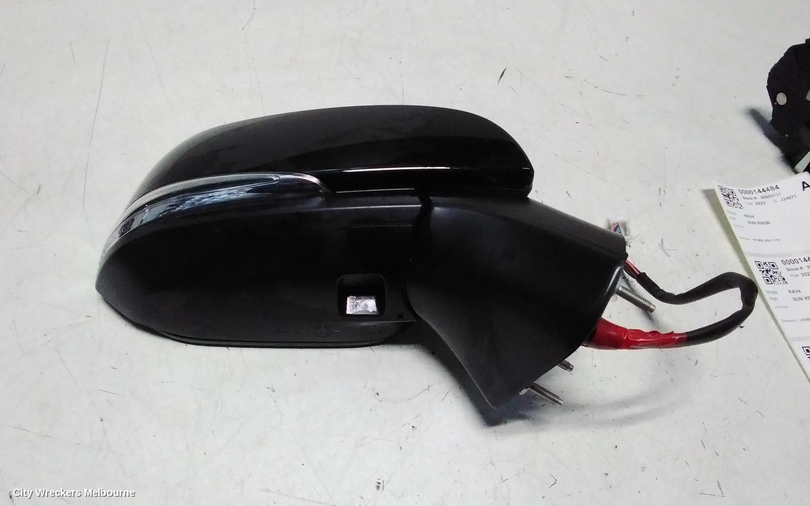 TOYOTA RAV4 RIGHT DOOR MIRROR, ELECT ADJ, NON CAMERA TYPE, HIGH GLOSS BLACK, XA50, 06/2021 ONWARDS