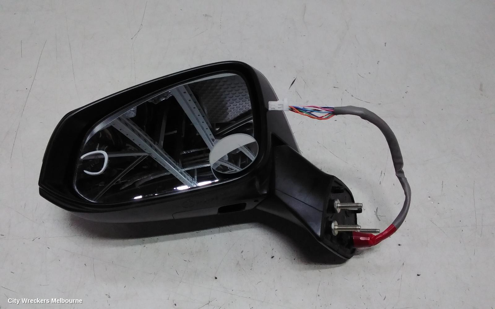 TOYOTA RAV4 LEFT DOOR MIRROR, ELECT ADJ, NON CAMERA TYPE, HIGH GLOSS BLACK, XA50, 06/2021 ONWARDS