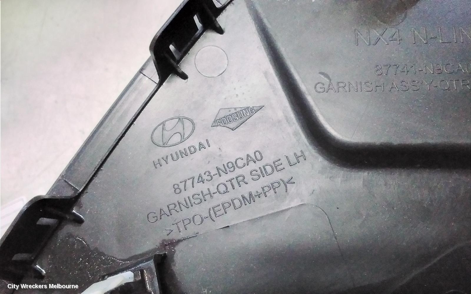 HYUNDAI TUCSON WHEEL ARCH FLARE, LH REAR (IN QUARTER), NX4, 02/2021 ONWARDS