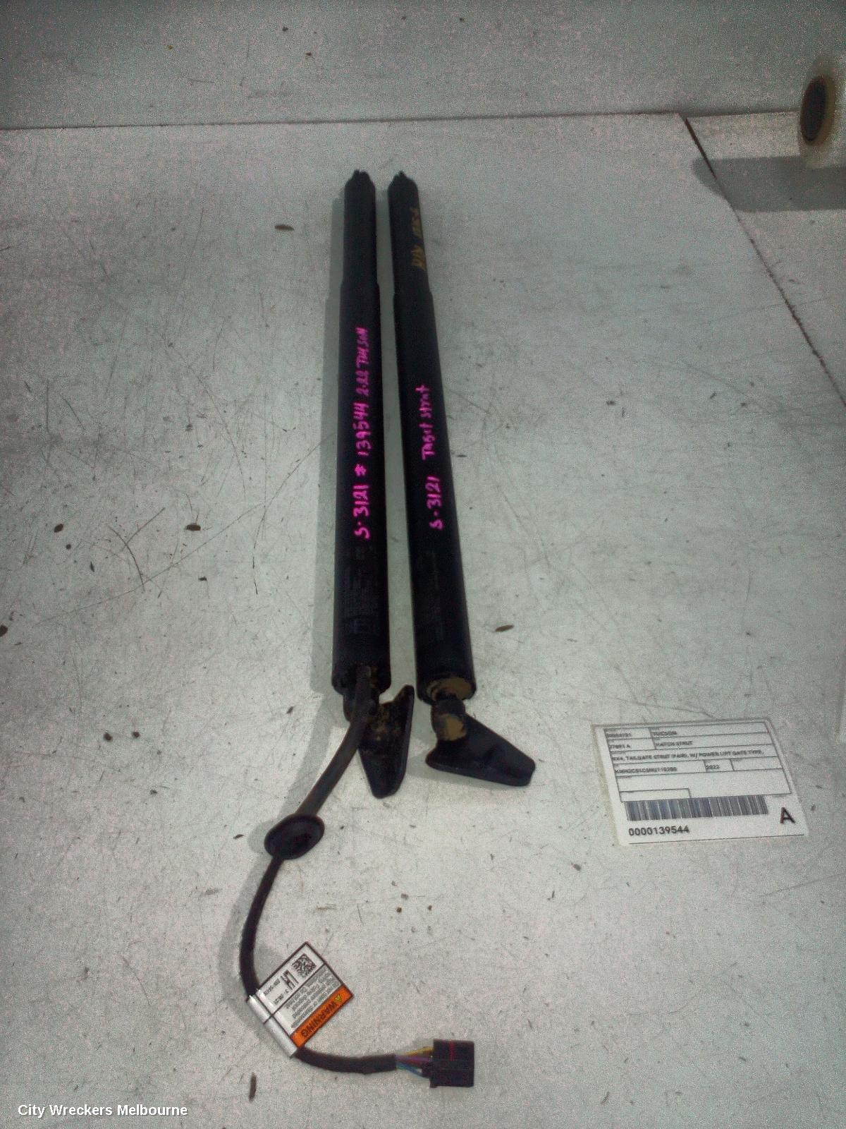 HYUNDAI TUCSON HATCH STRUT, NX4, TAILGATE STRUT (PAIR), W/ POWER LIFT GATE TYPE, 02/2021 ONWARDS