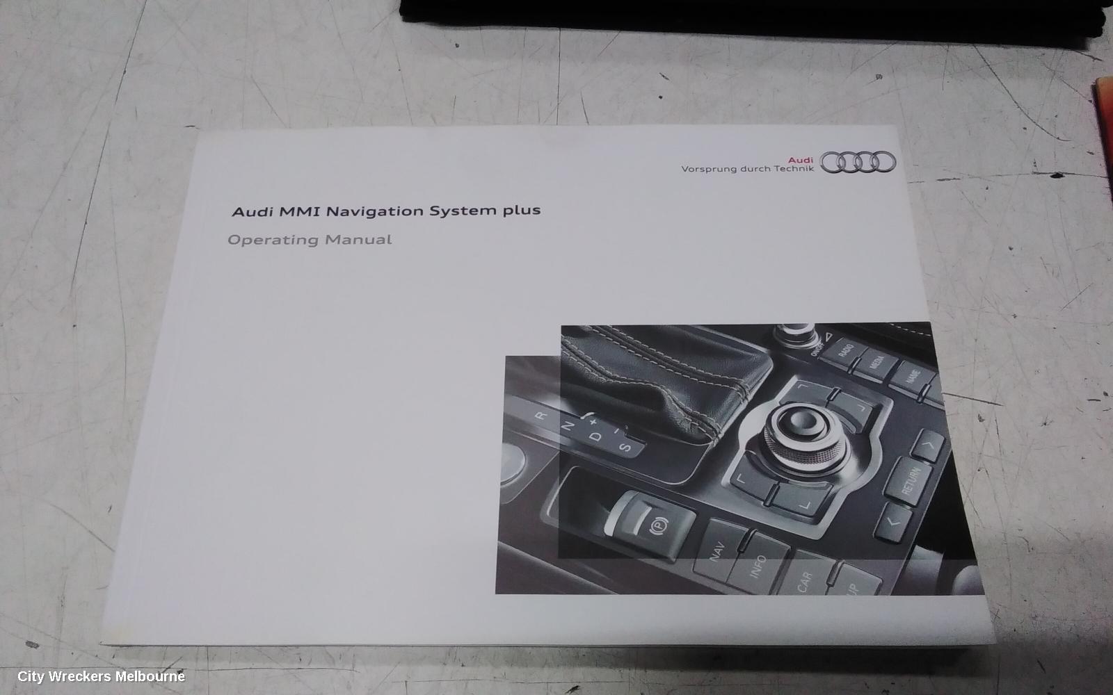 AUDI Q7 OWNERS HANDBOOK, 4L, DIESEL, 09/2006 - 08/2015