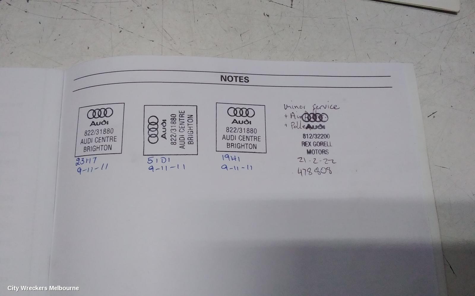 AUDI Q7 OWNERS HANDBOOK, 4L, DIESEL, 09/2006 - 08/2015