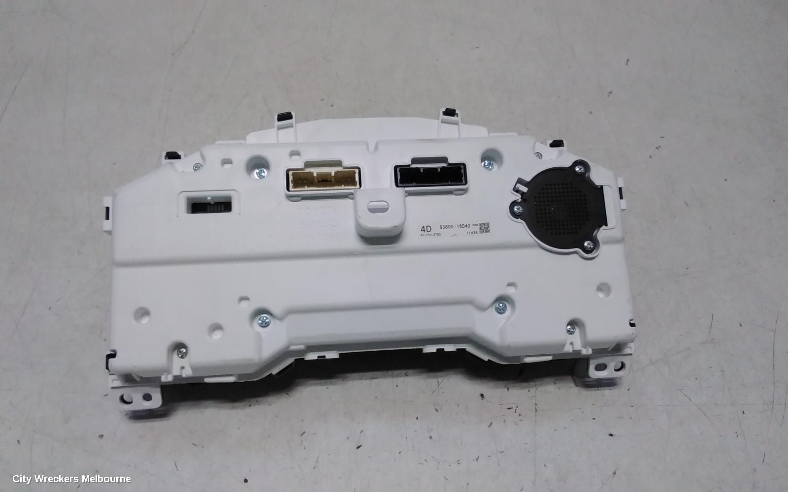 TOYOTA COROLLA CROSS INSTRUMENT CLUSTER, XG10, DISPLAY CLUSTER, 12.3IN, PETROL, 2.0, AUTO T/M, 01/2022 ONWARDS