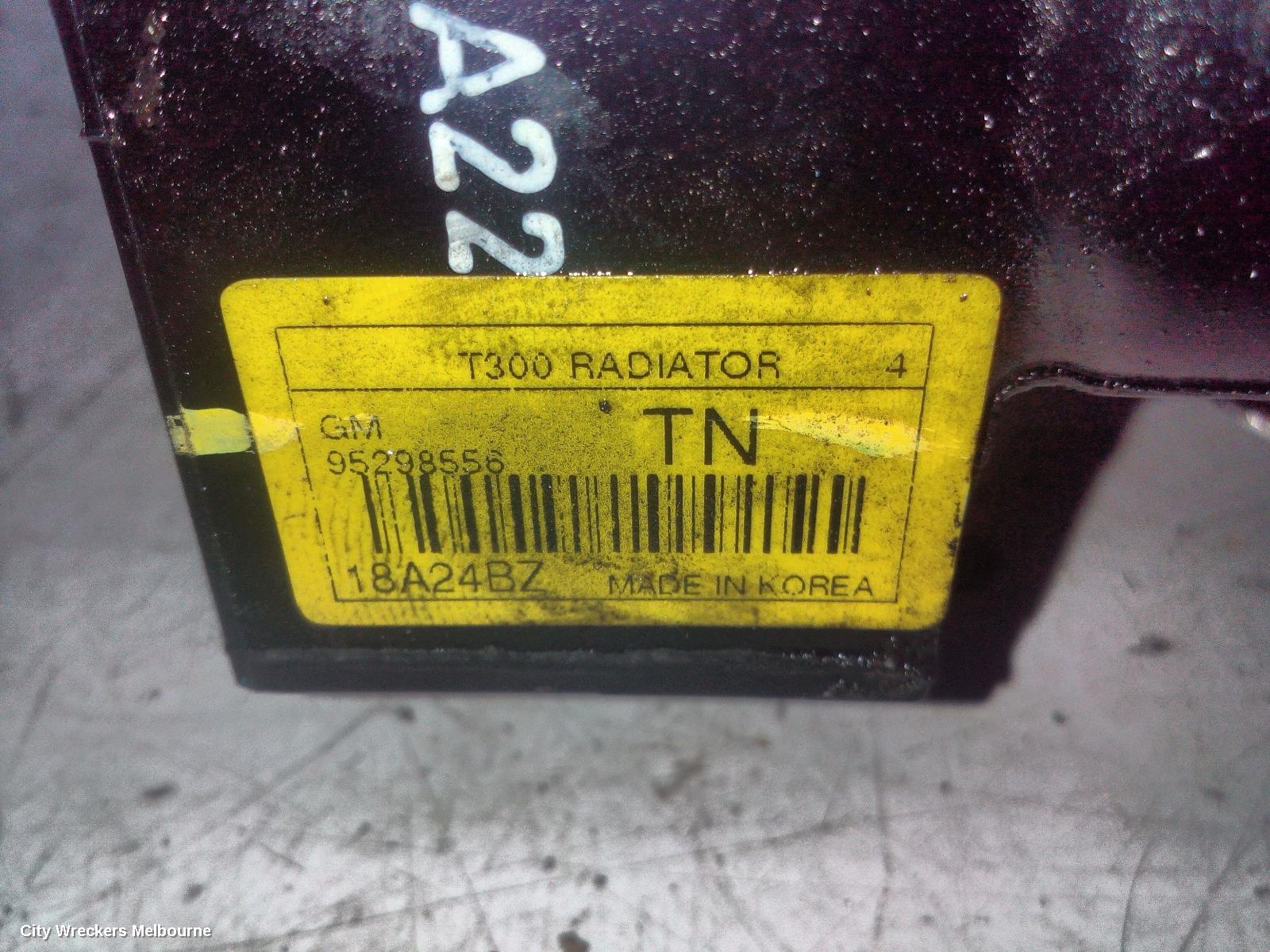 HOLDEN TRAX RADIATOR, AUTO, 1.4, TJ SERIES, 08/2013 - 12/2020