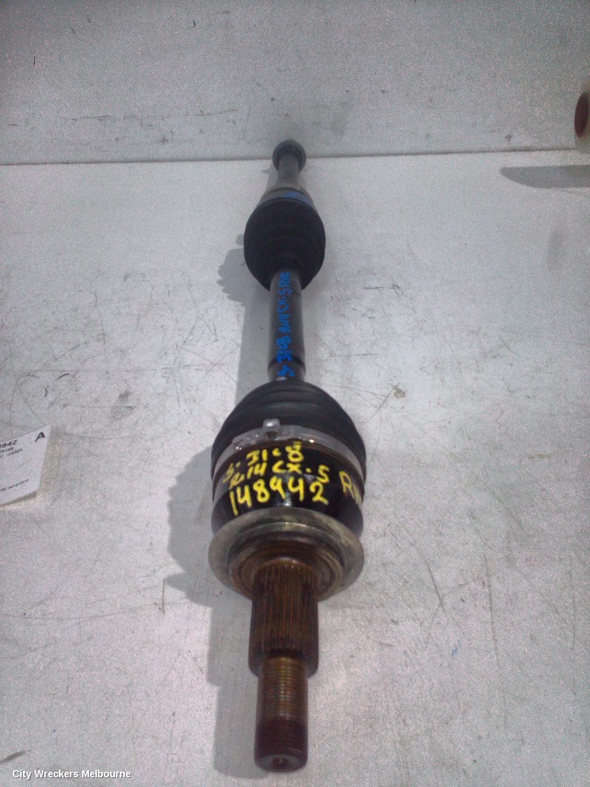 MAZDA CX5 RIGHT DRIVESHAFT, FRONT, FWD, AUTO T/M, PETROL, 2.0, KE, 02/2012 - 12/2016