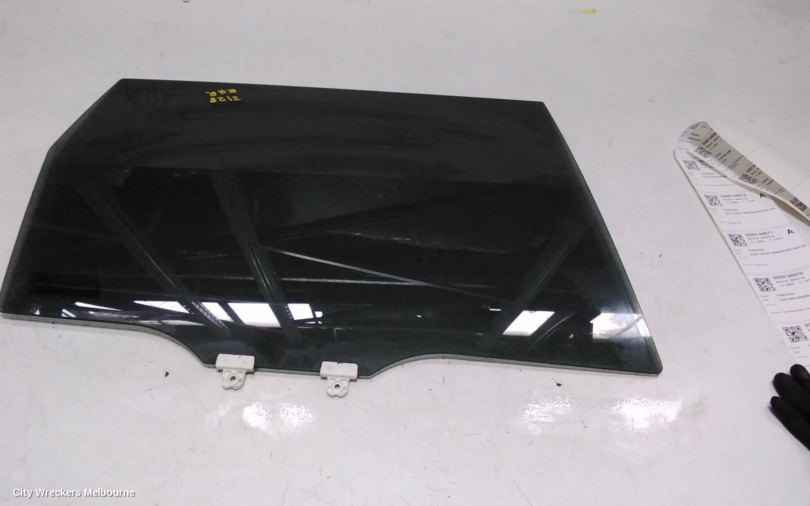 SUBARU FORESTER RIGHT REAR DOOR WINDOW, SK, 08/2018 - 11/2024