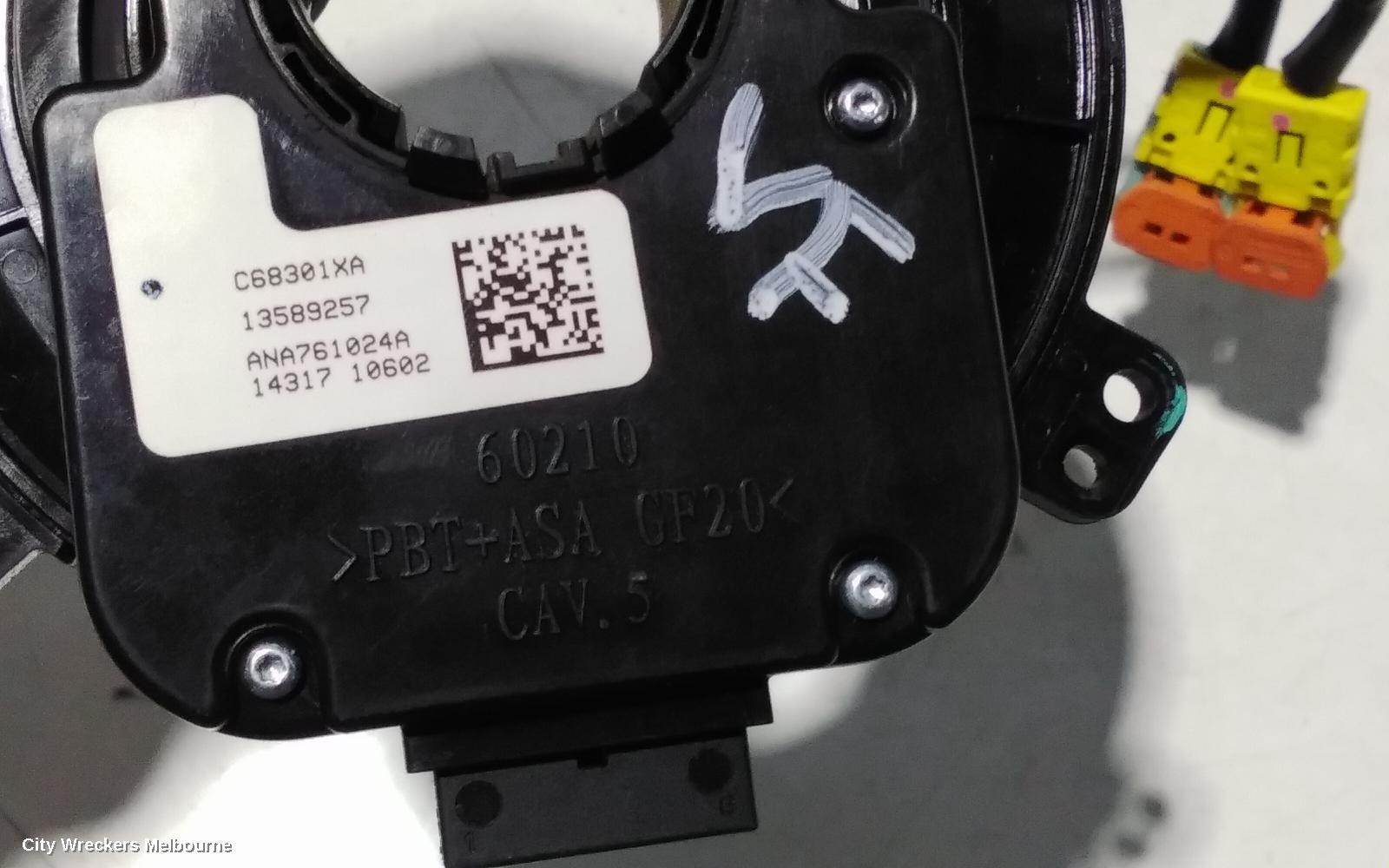 HOLDEN COMMODORE AIRBAG MODULE/SENSOR, CLOCKSPRING, VF, 05/2013 - 12/2017