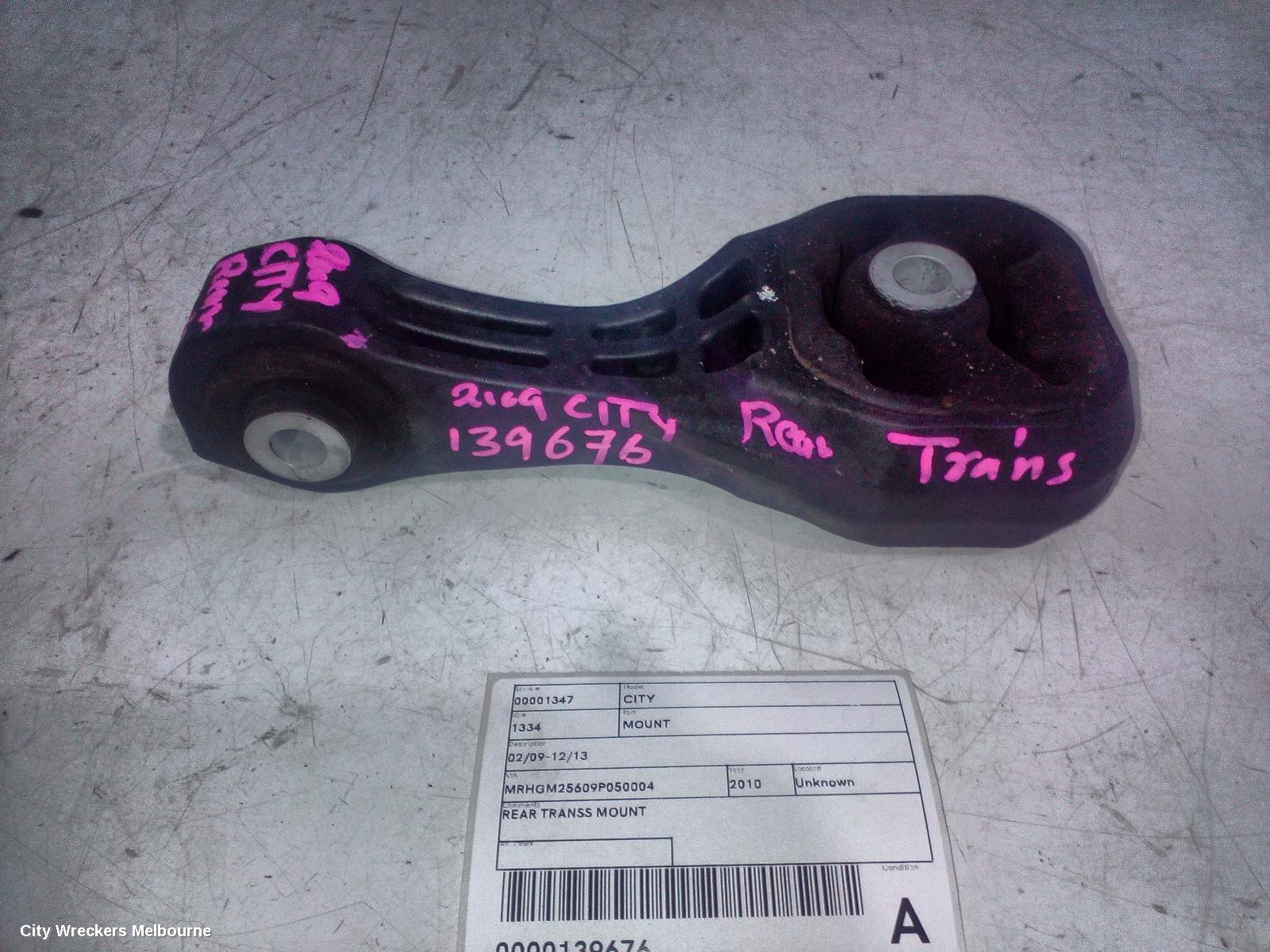 HONDA CITY MOUNT, 02/2009 - 12/2013