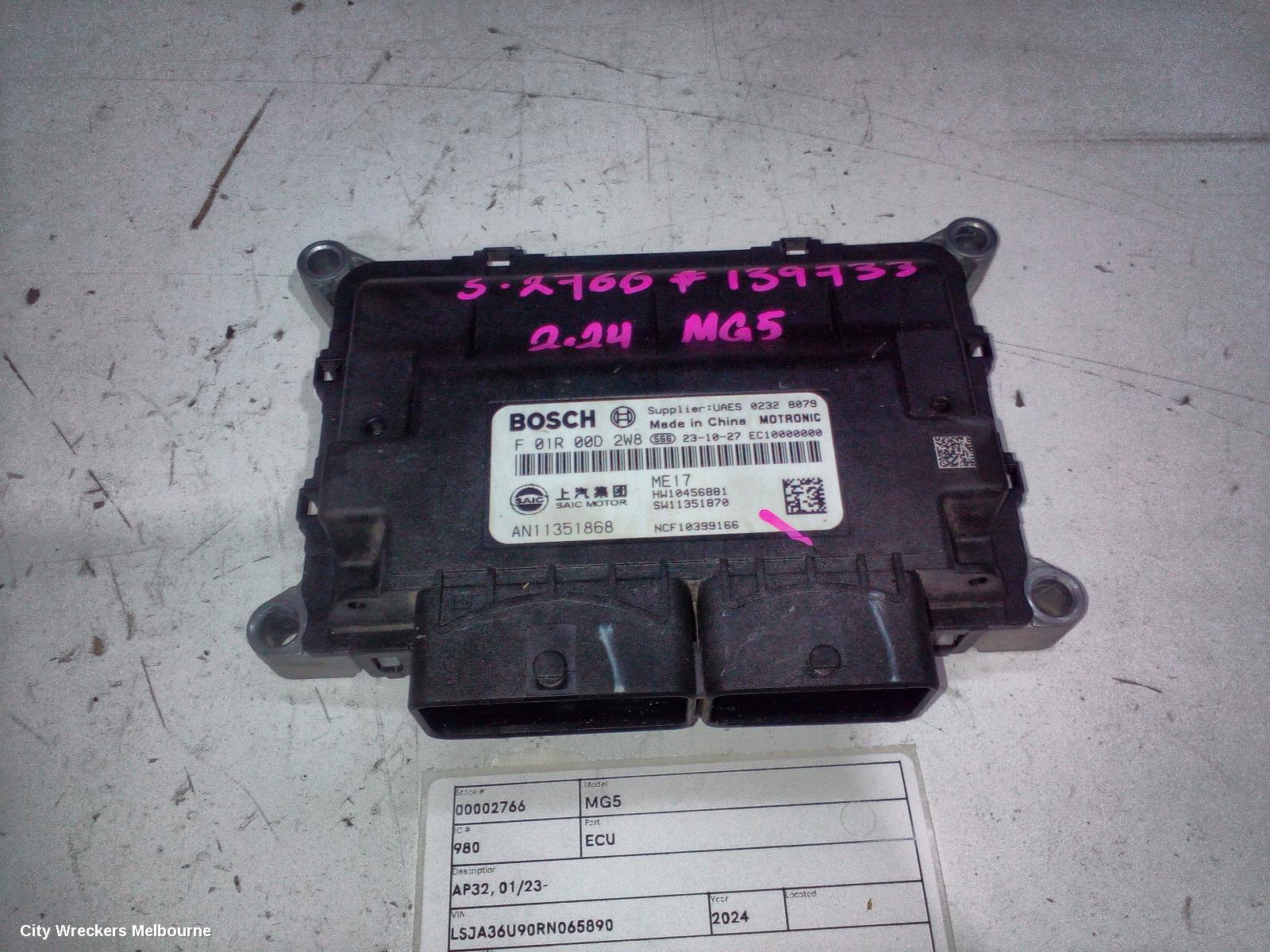 MG MG5 ECU, AP32, 01/2023 ONWARDS