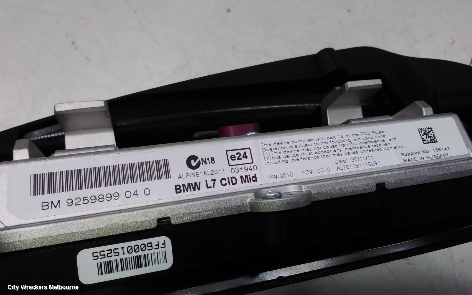 BMW 1 SERIES RADIO/CD/DVD/SAT/TV, DISPLAY UNIT, 6.5IN NAV SYSTEM BUSINESS, F20, HATCH, 06/2011 - 05/2019