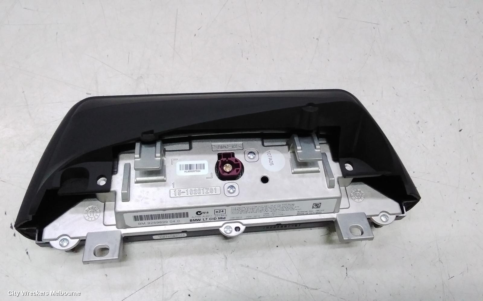 BMW 1 SERIES RADIO/CD/DVD/SAT/TV, DISPLAY UNIT, 6.5IN NAV SYSTEM BUSINESS, F20, HATCH, 06/2011 - 05/2019