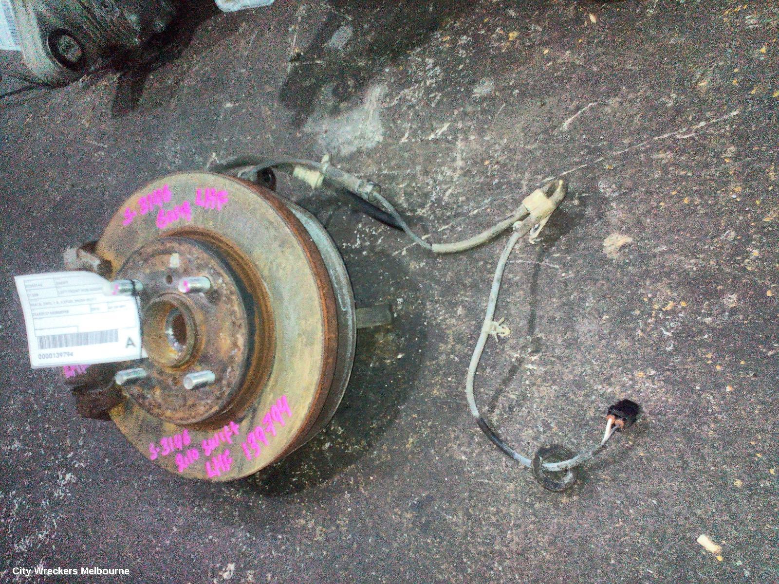 SUZUKI SWIFT LEFT FRONT HUB ASSEMBLY, RS415, 2WD, 1.5, 4 STUD, 09/2004 - 02/2011